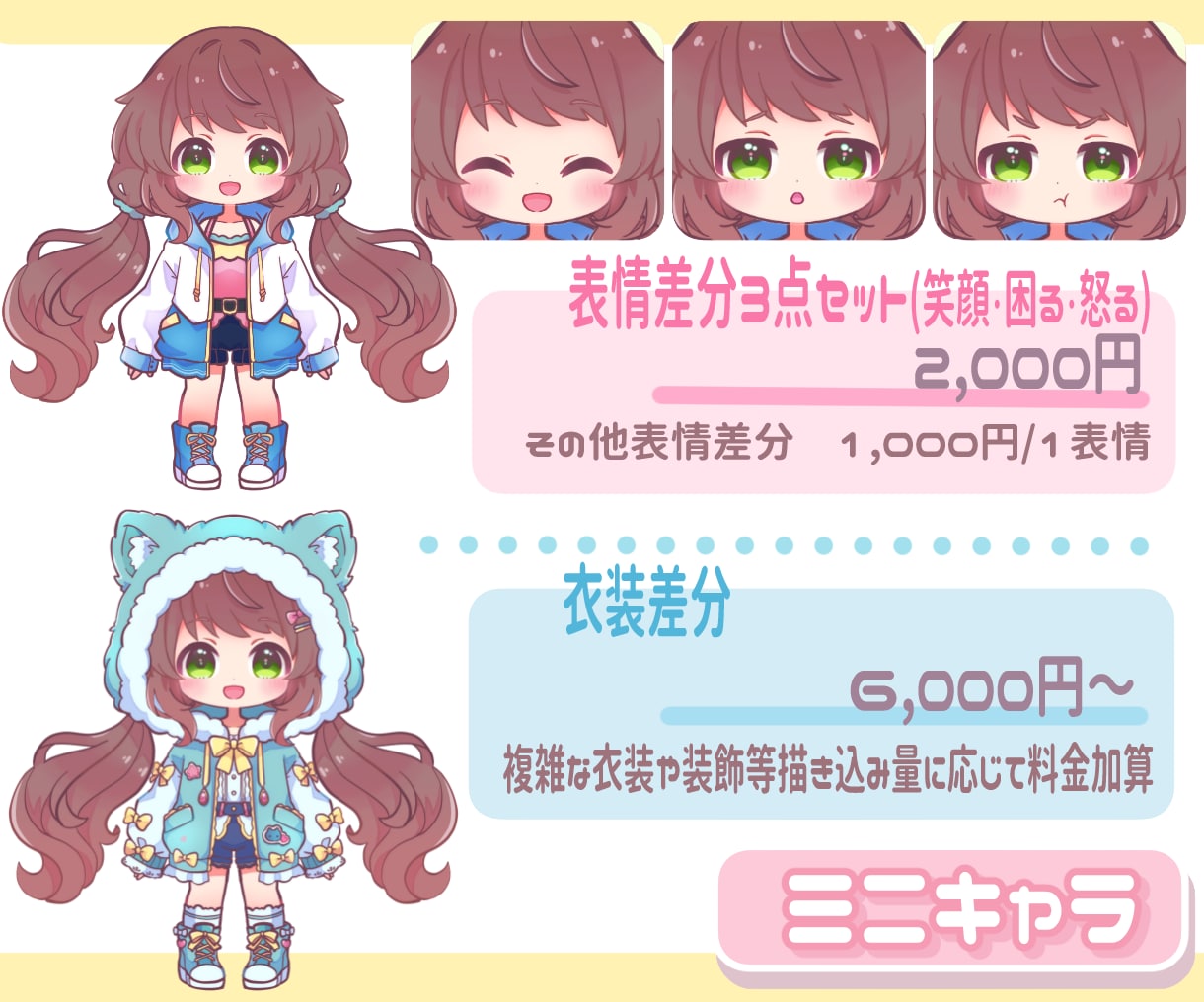 可愛い愛されキャラクターで配信活動をお手伝いします 配信活動をもっと楽しく！理想のキャラクターお描きします！ イメージ3