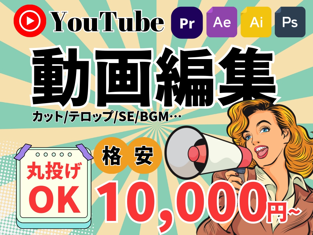 You Tube動画編集いたします 分かりやすい料金設定で丁寧に制作します！ イメージ1