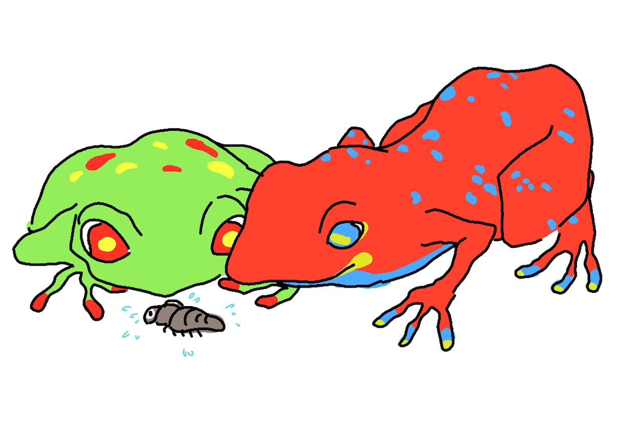 可愛い顔から変な顔まで何でも描きます おもしろおかしくも、可愛いお顔で生き物たちを描いています イメージ2