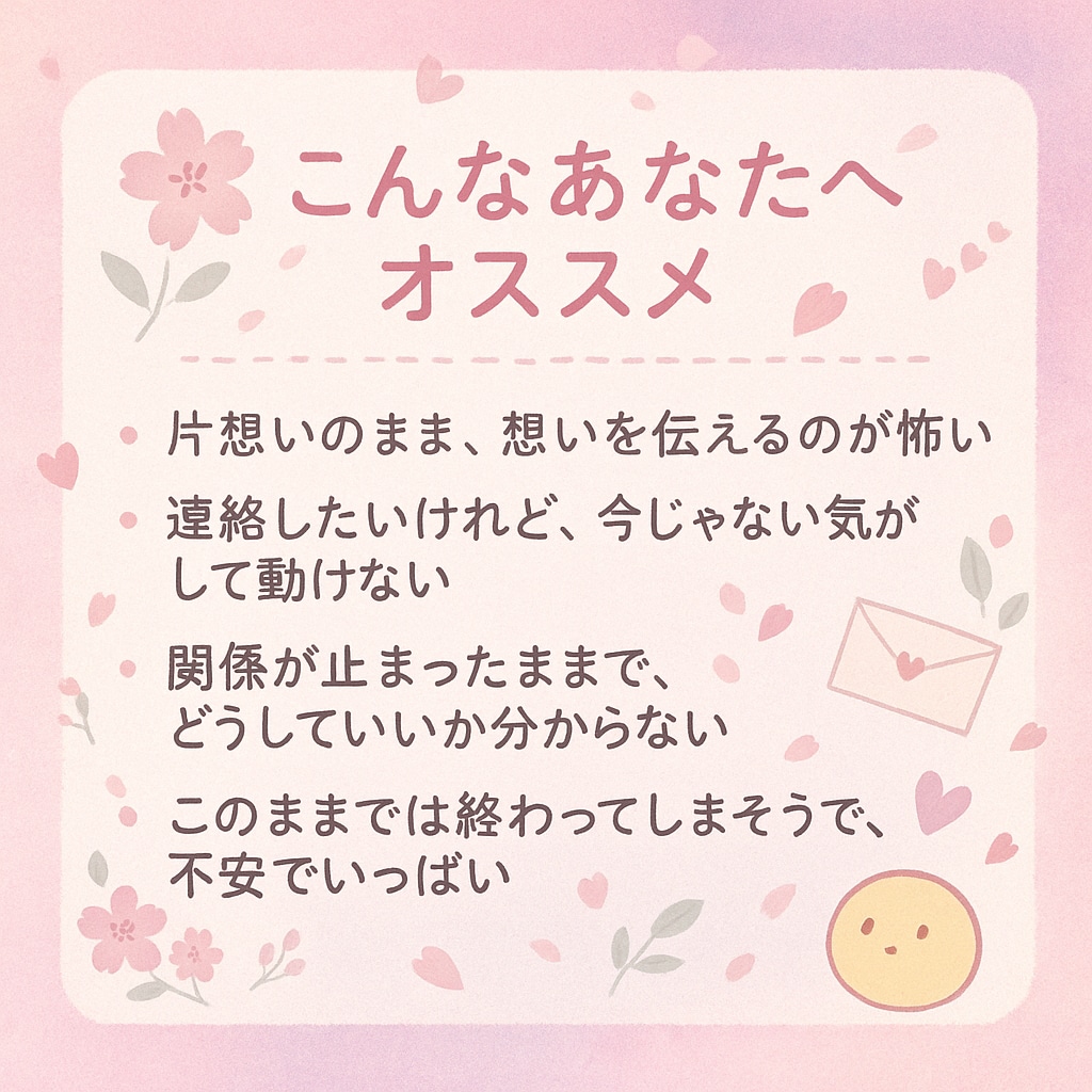 動くべき恋か、止まる恋か占います 今、動くべき？それとも待つべき？“恋のタイミング”を導きます イメージ3
