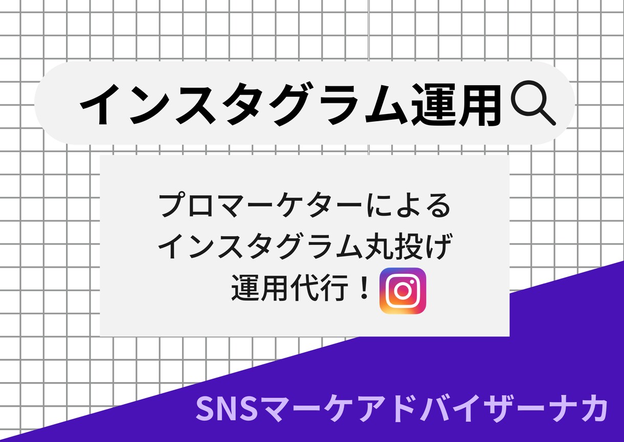 1ヶ月Instagram運用代行します 丸投げ！プロのマーケターによる戦略を用いた運用代行です！ イメージ1