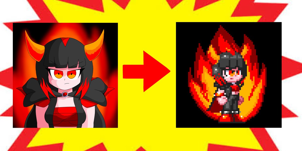 ソニック風のドット絵作ります ☆★世界に一つだけのオリジナルアイコン作りませんか★☆ イメージ6