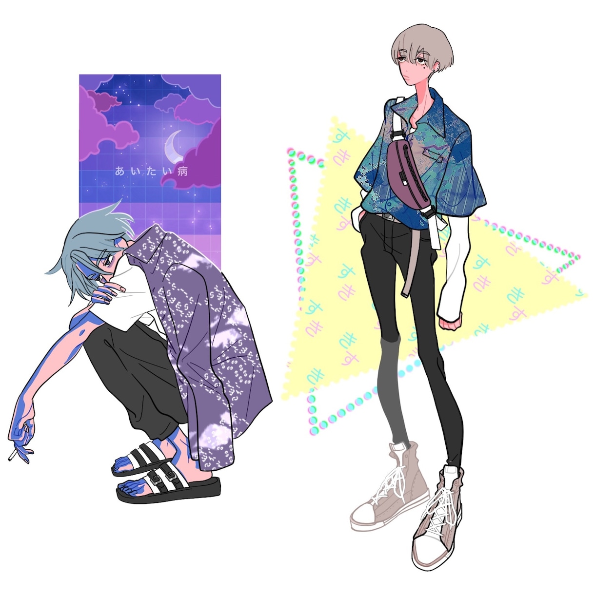 イラスト全般制作承ります アイコン/ヘッダー/MV/グッズ/表紙/幅広く対応いたします イメージ3