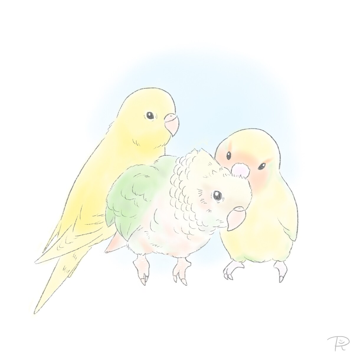 柔らかいテイストのペットイラストをお描きします ふんわり優しいタッチで可愛いイラストに仕上げます イメージ4