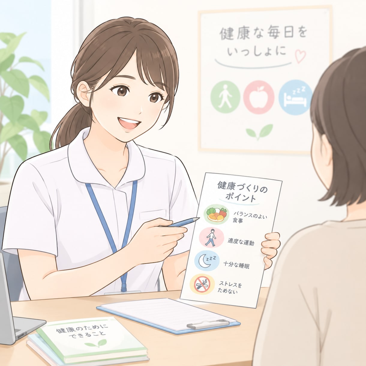 保健指導を行います 保健指導で運動面・食事面でサポートします イメージ1