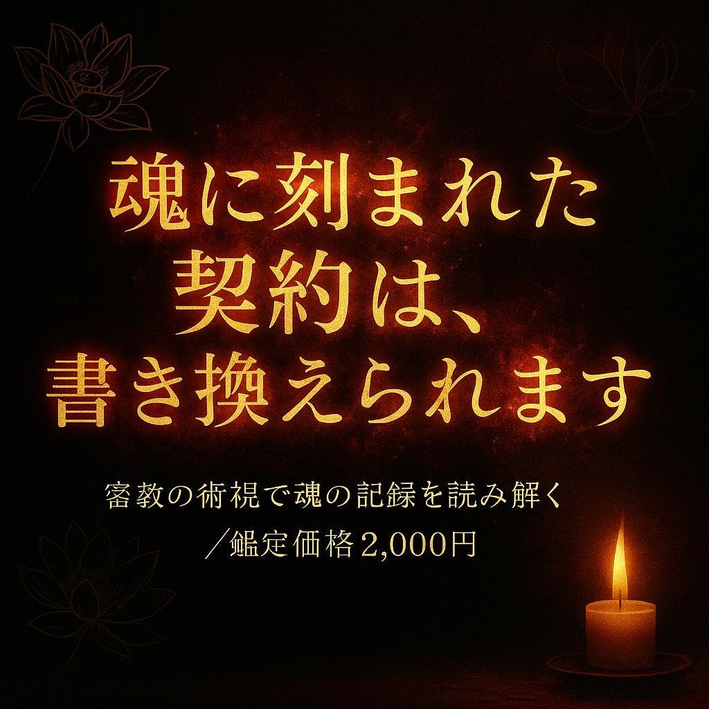 密教術で魂の記録を読み解き縁を導きます 【初回限定価格】人知を超えた術視で叶わぬ恋の魂を読み解きます イメージ2