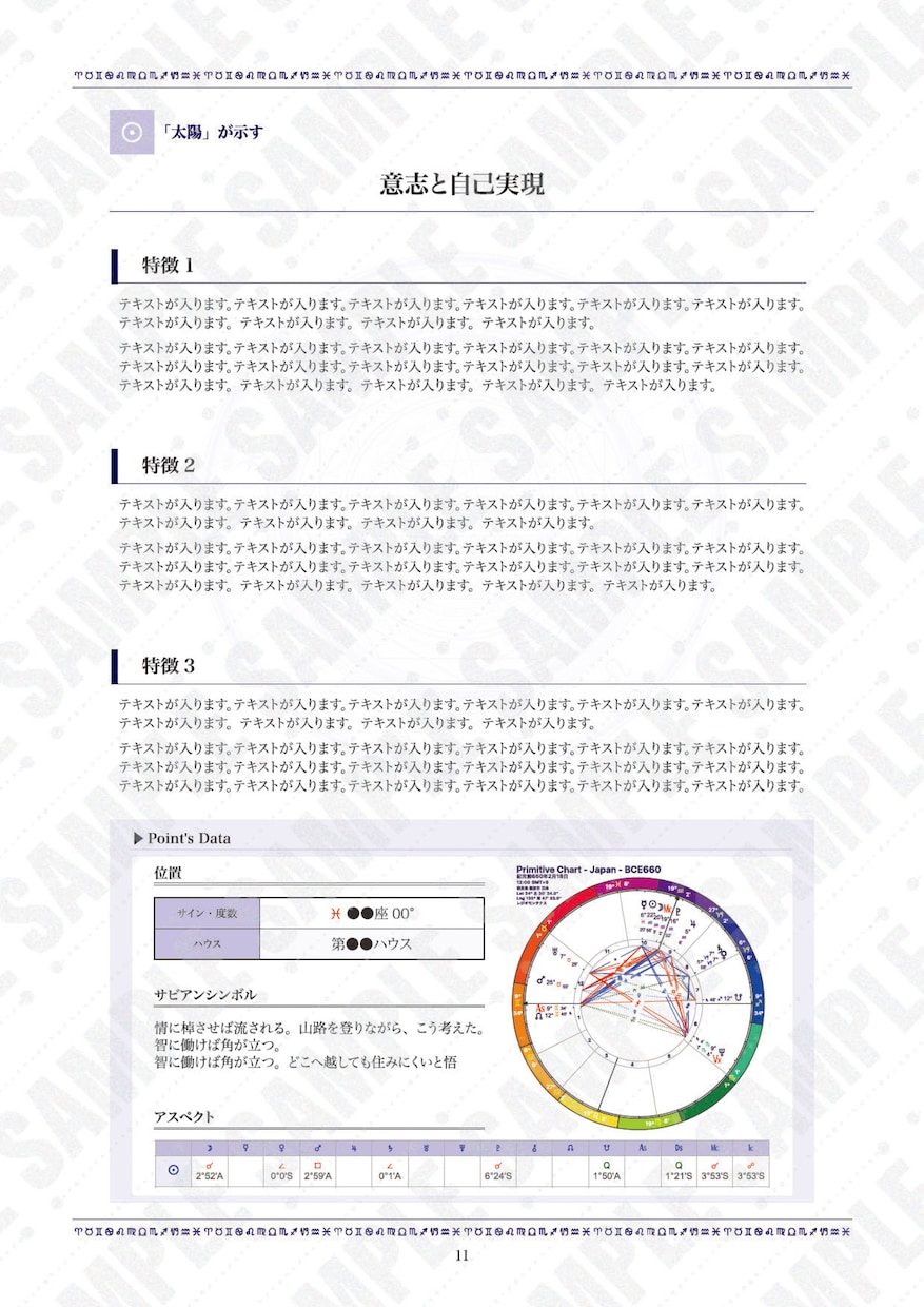 心理占星術｜あなたの人格を完全解析いたします 資質と才能、課題と可能性、人生シナリオや魂の願いまで イメージ8