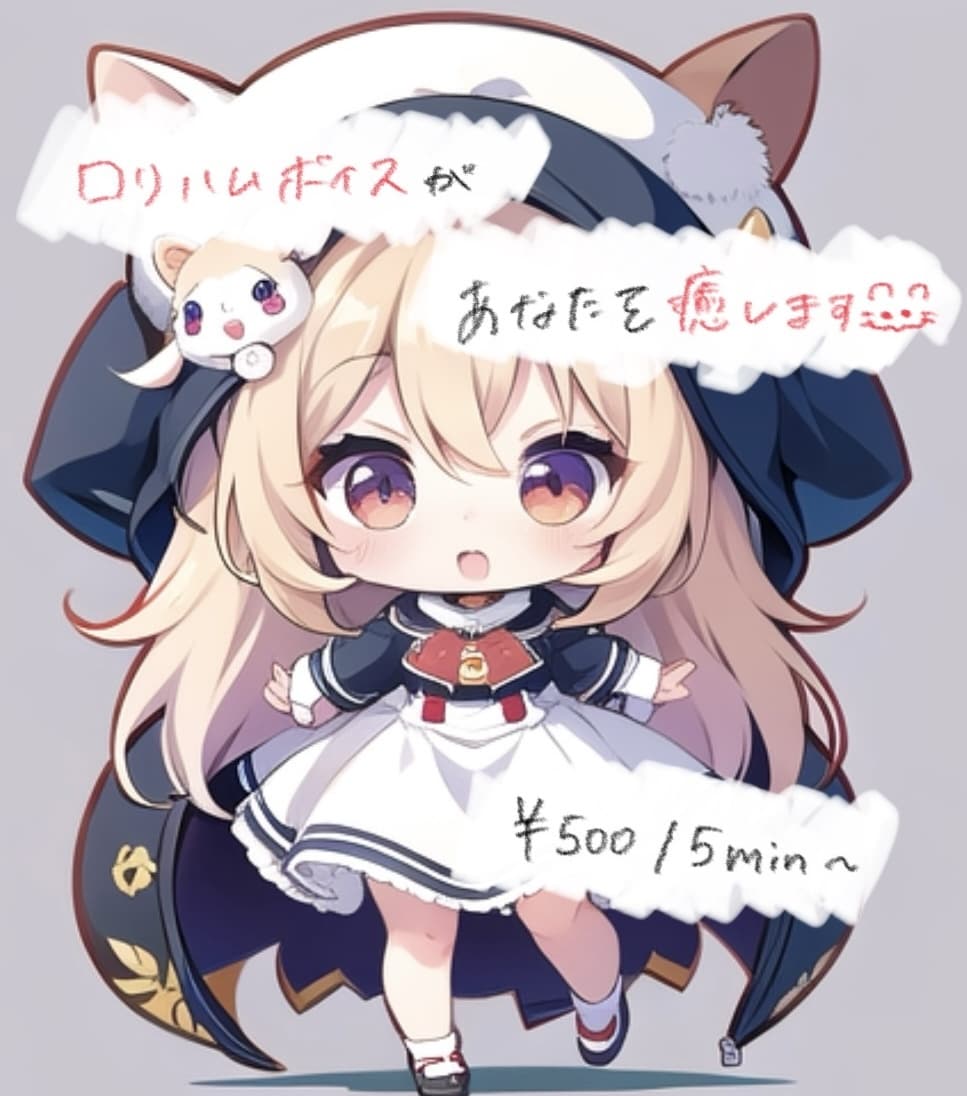 ロリボ・ハムボであなたの日々の疲れを癒します なちがあなたをたくさん褒めてよしよしします イメージ1