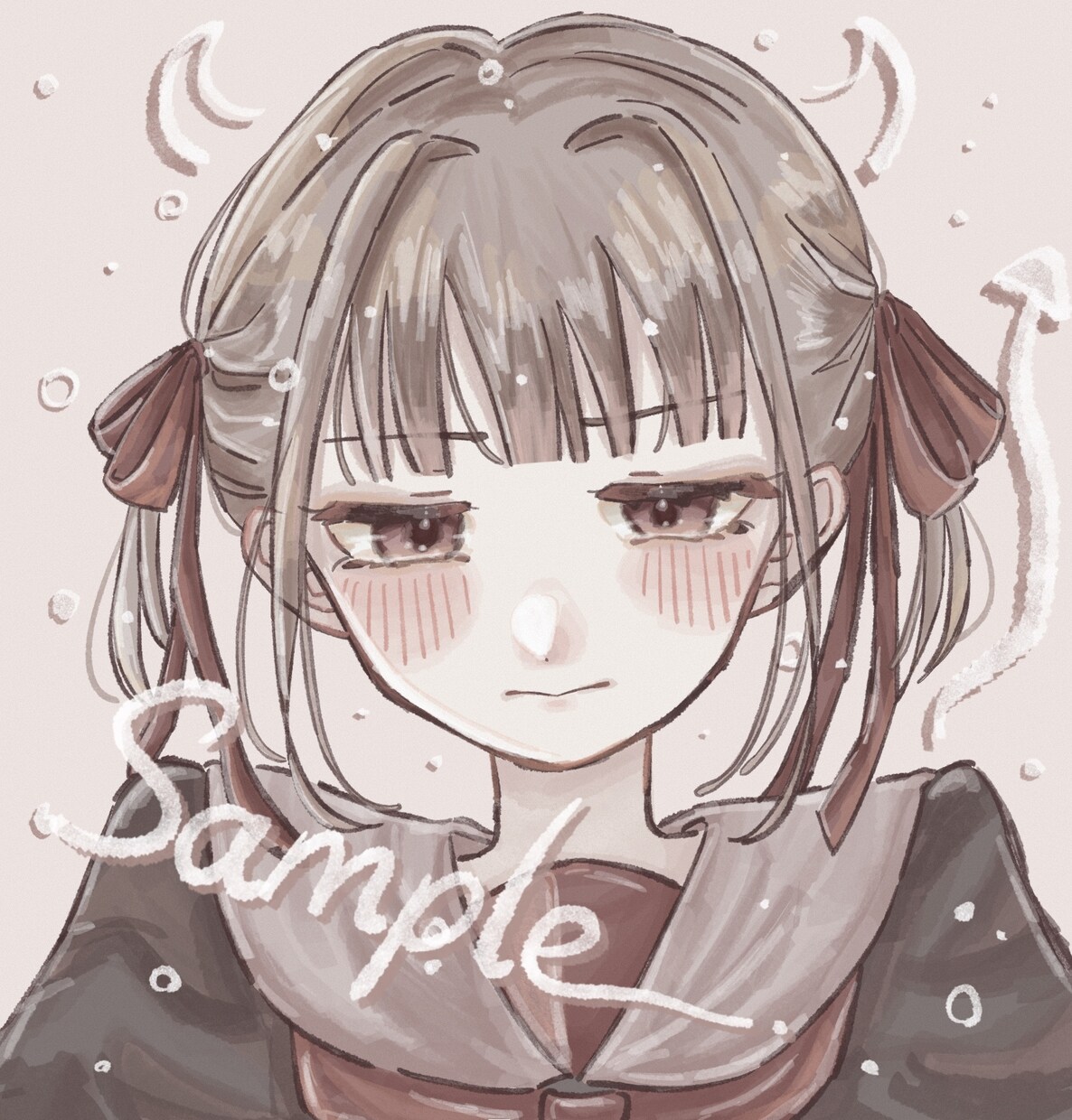 優しい雰囲気のアイコンイラストを描きます なんでもお気軽にご相談ください！ イメージ9