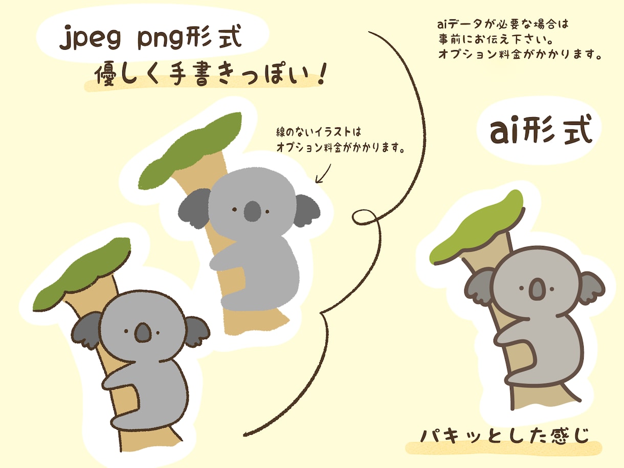 商用利用可⭐︎ゆるくてかわいい動物描きます ⭐︎癒し系なゆる〜いアニマルイラスト⭐︎ イメージ6