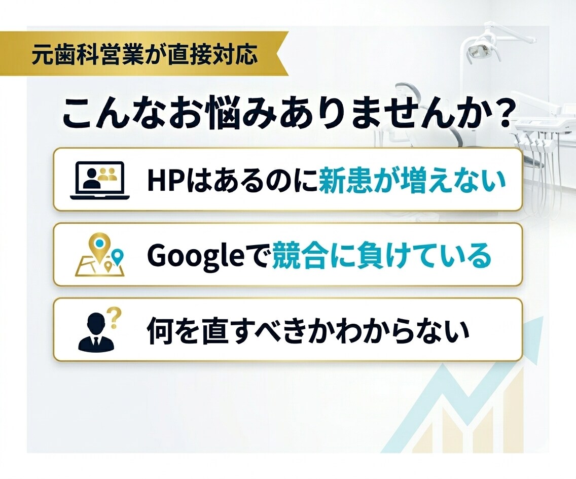 歯科医院の集患導線を診断して改善点をレポート化ます HP・Google・LINE見直し、予約につながる改善点整理 イメージ2