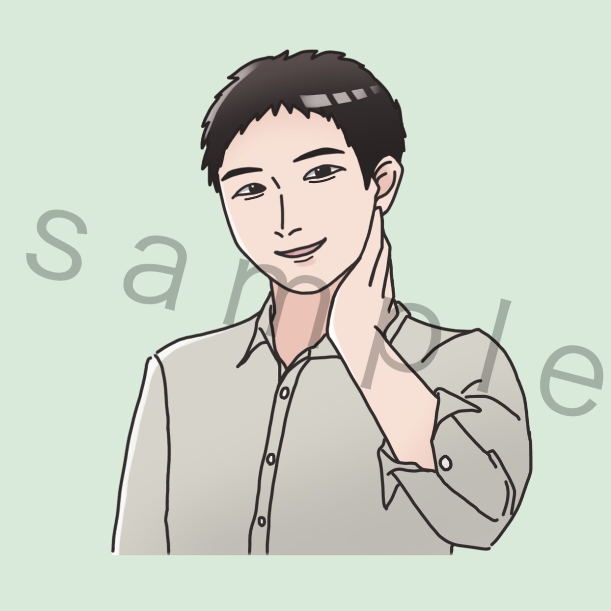 似顔絵をお描きします お写真をベースにイラスト化いたします イメージ4