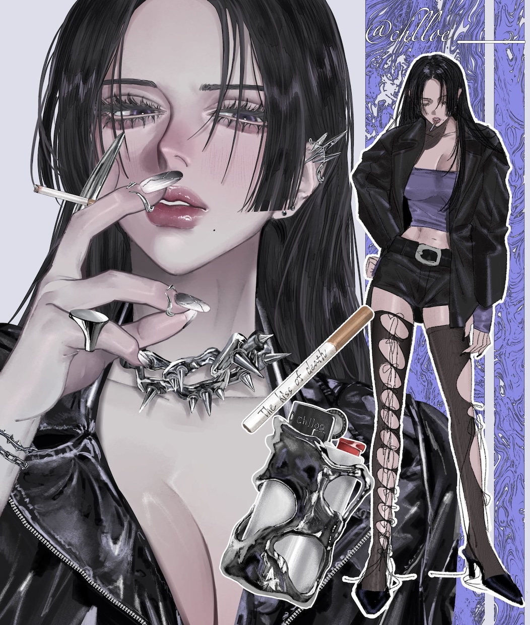 アイコン、イラスト制作します 綺麗で目力のある女の子が得意です。 イメージ4