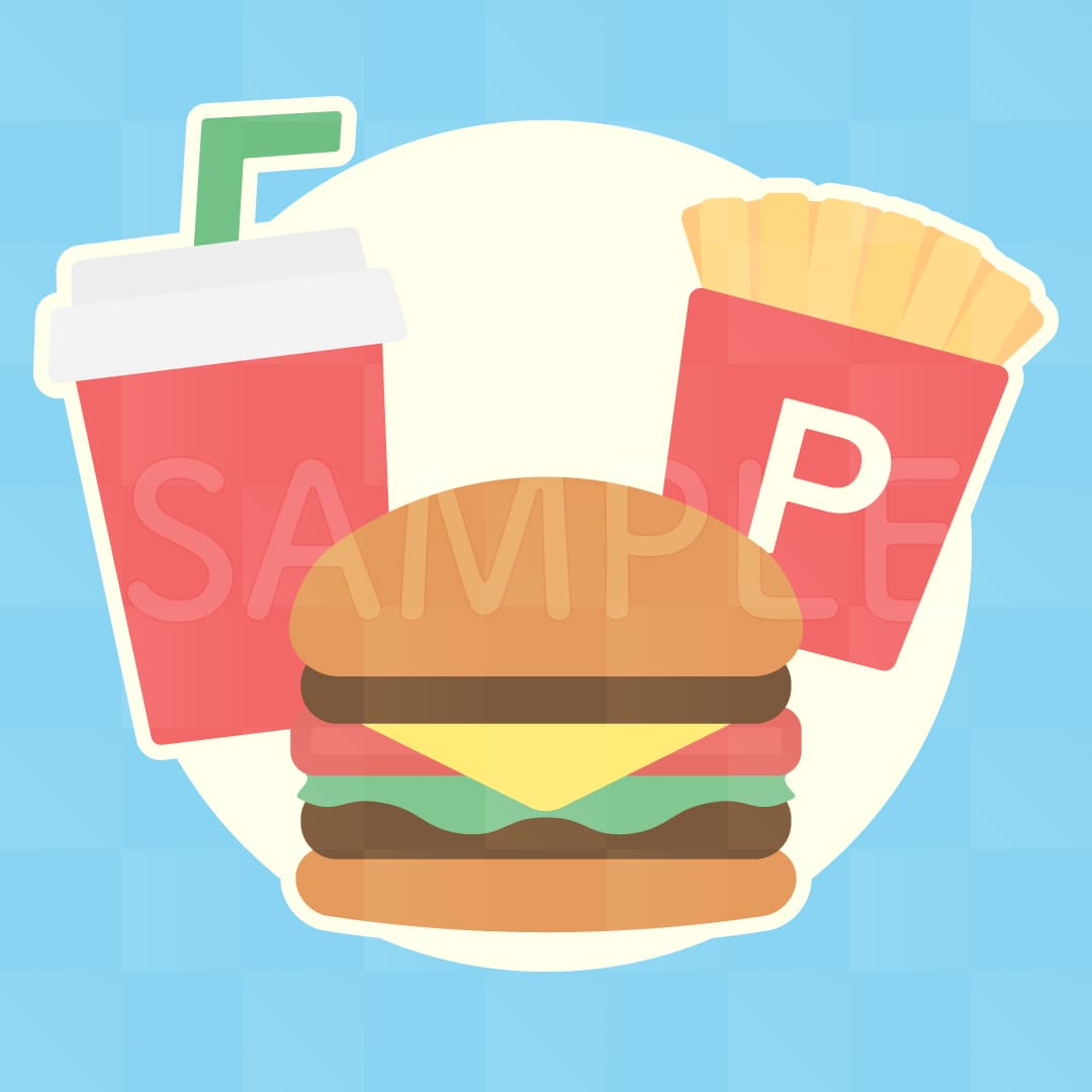 シンプルでオシャレな食べ物イラストを描きます WEBデザインやブログのサムネに使いやすいフラットデザイン イメージ7
