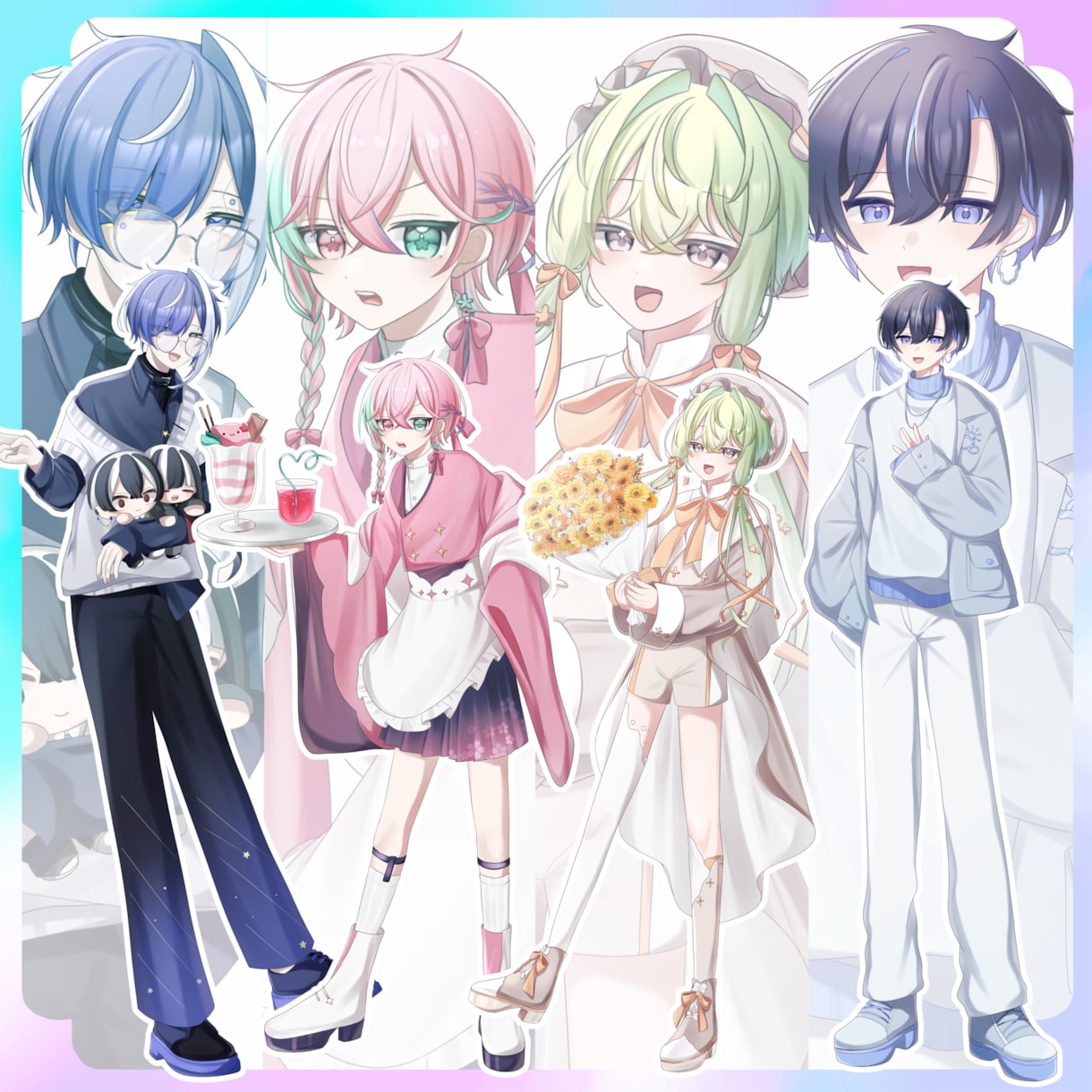 可愛くてかっこいいあなただけの立ち絵制作します TRPGやIRIAM、活動用の立ち絵が必要な方へ！ イメージ4