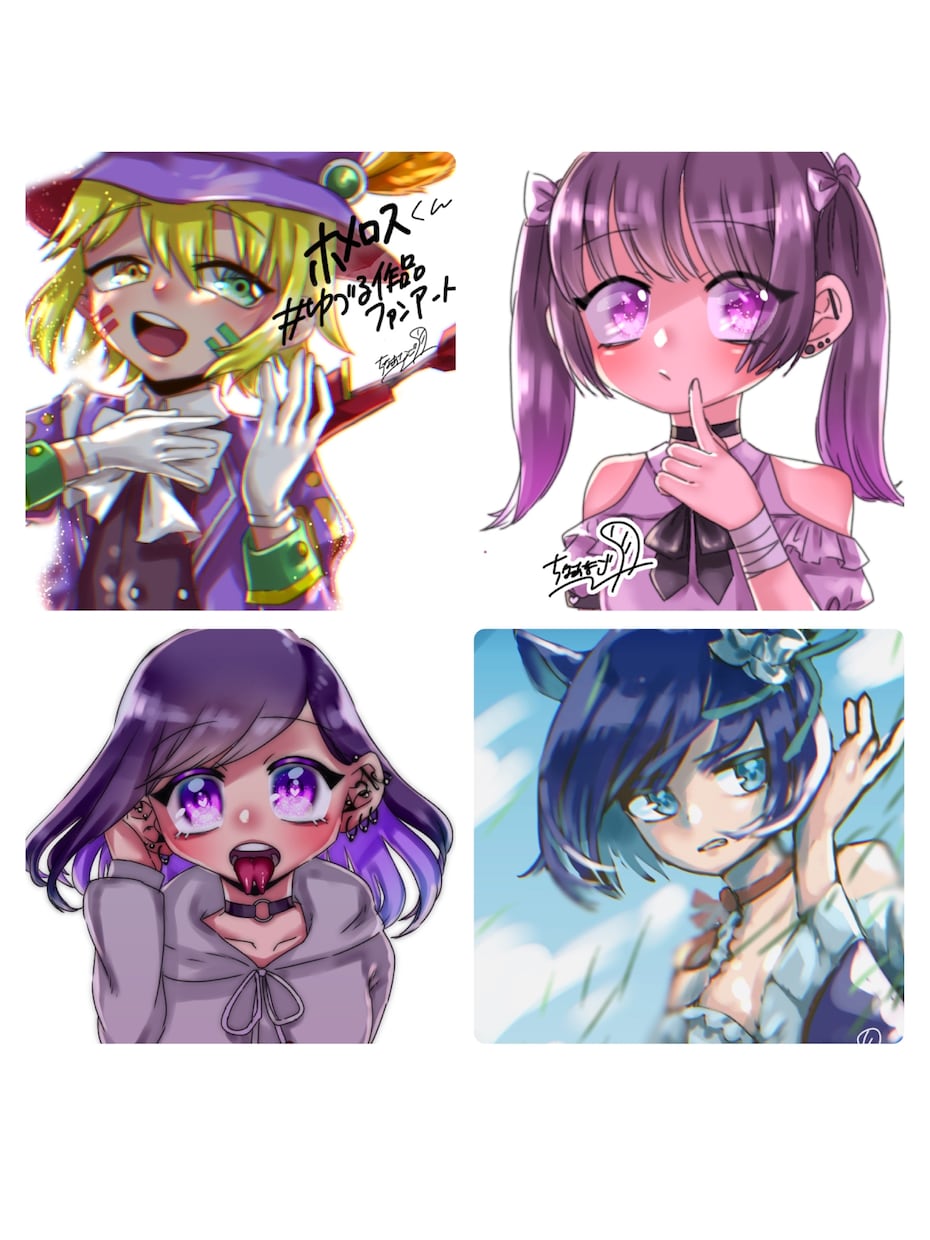 SNSのアイコン、ヘッダーなど制作します 似顔絵、オリキャラ、ペット、推しキャラ、何でもイラストに！ イメージ6