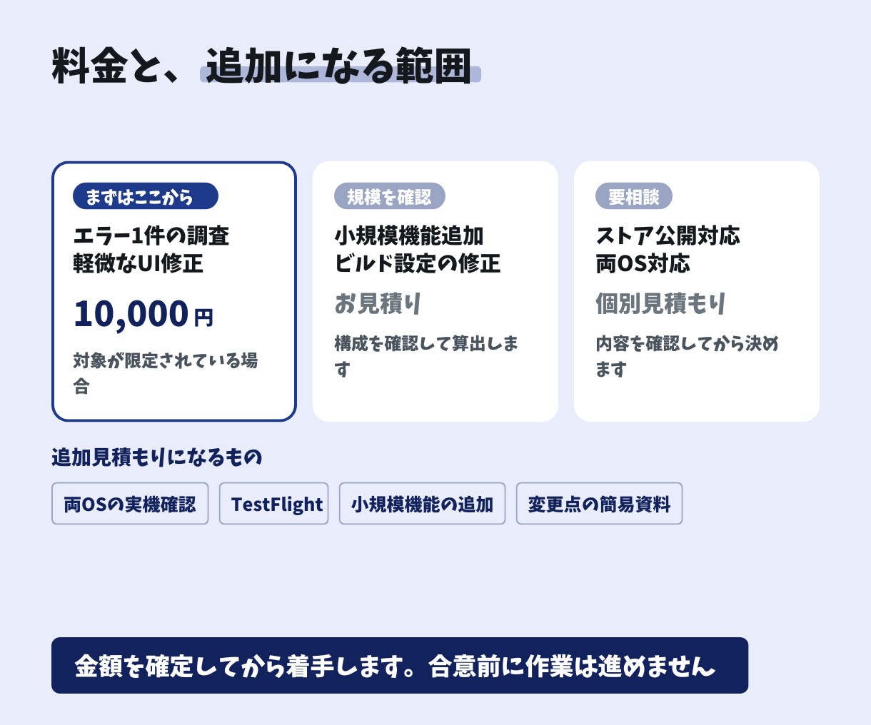 アプリの不具合・バグだけでも修正します フラッター／ビルドエラー／UI崩れ／iOS・Android イメージ4