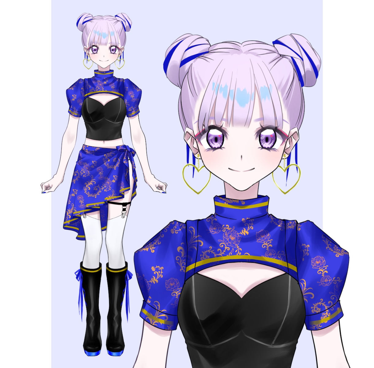 VTuber様向けキャラデザ・イラスト制作します 初心者OK！オリジナルキャラクターのデザイン＆パーツ分け イメージ5