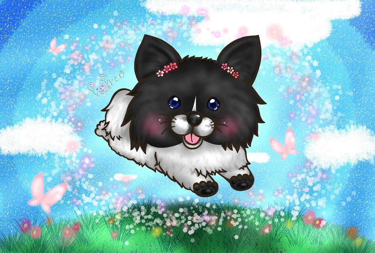 ペットちゃん限定イラスト作成します 大好きなあの瞬間をイラストで残しませんか？ イメージ1