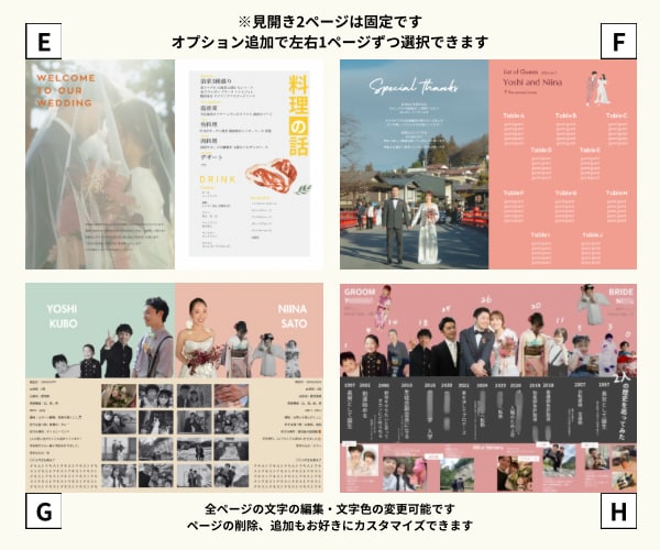 結婚式 雑誌風プロフィールブックを作成できます ページセレクト可能！スマホ1台でできる◎ 操作資料付き♩ イメージ4