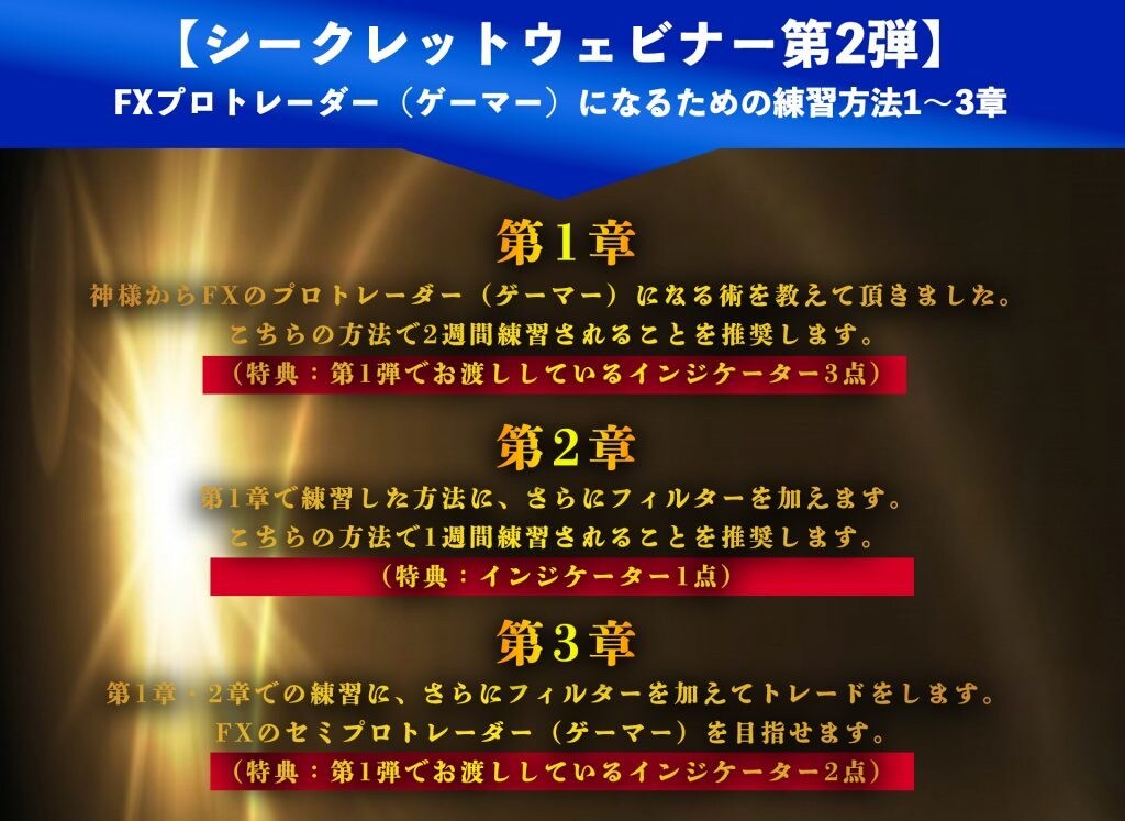 2-3 神様がFXプロトレーダーへの道を教えます ゲーム感覚で簡単攻略！FXの超精密インジケーター差し上げます イメージ1