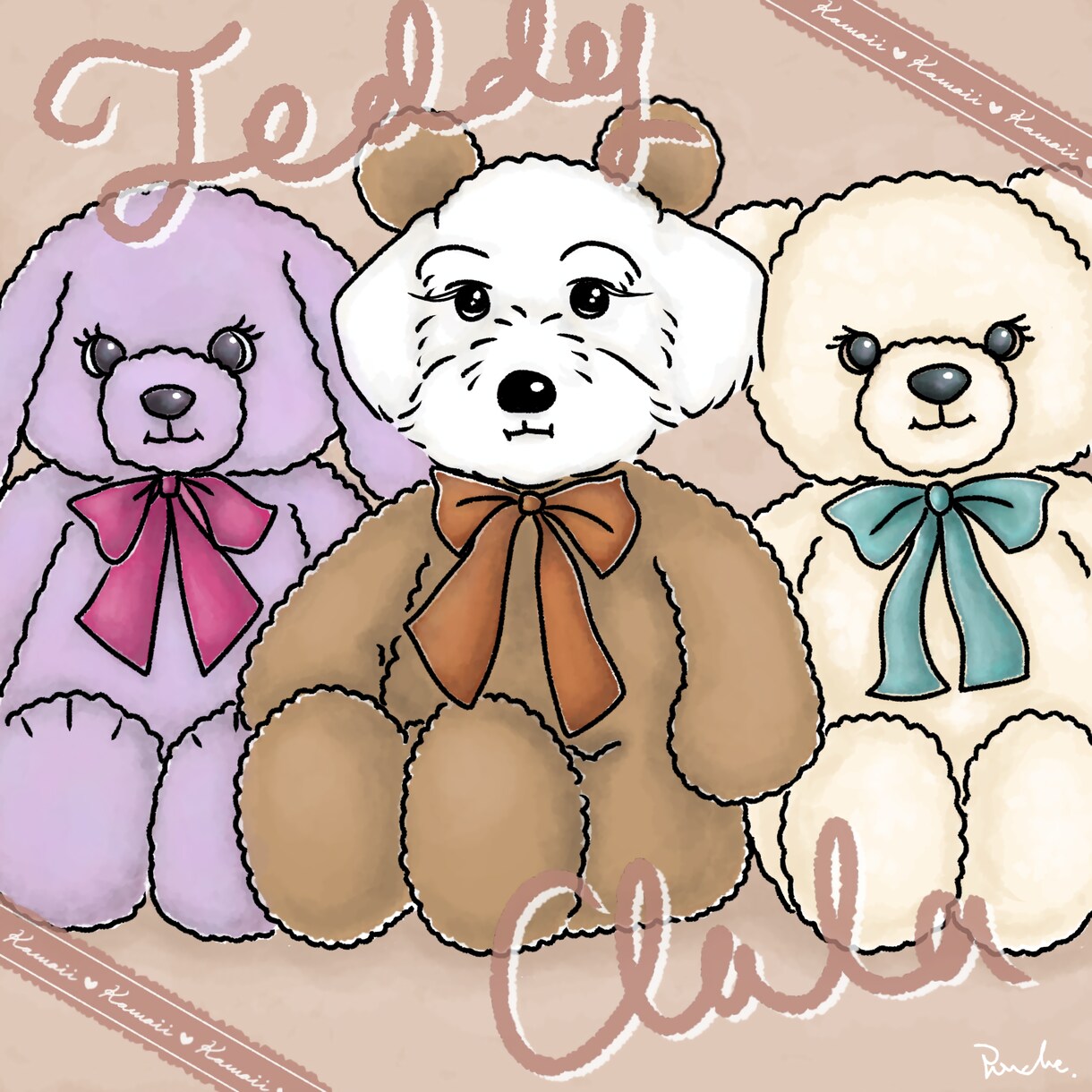 値下げ中！！Kawaii♡うちの子イラスト描きます 手描き風で少しゆるめのタッチです！ イメージ5