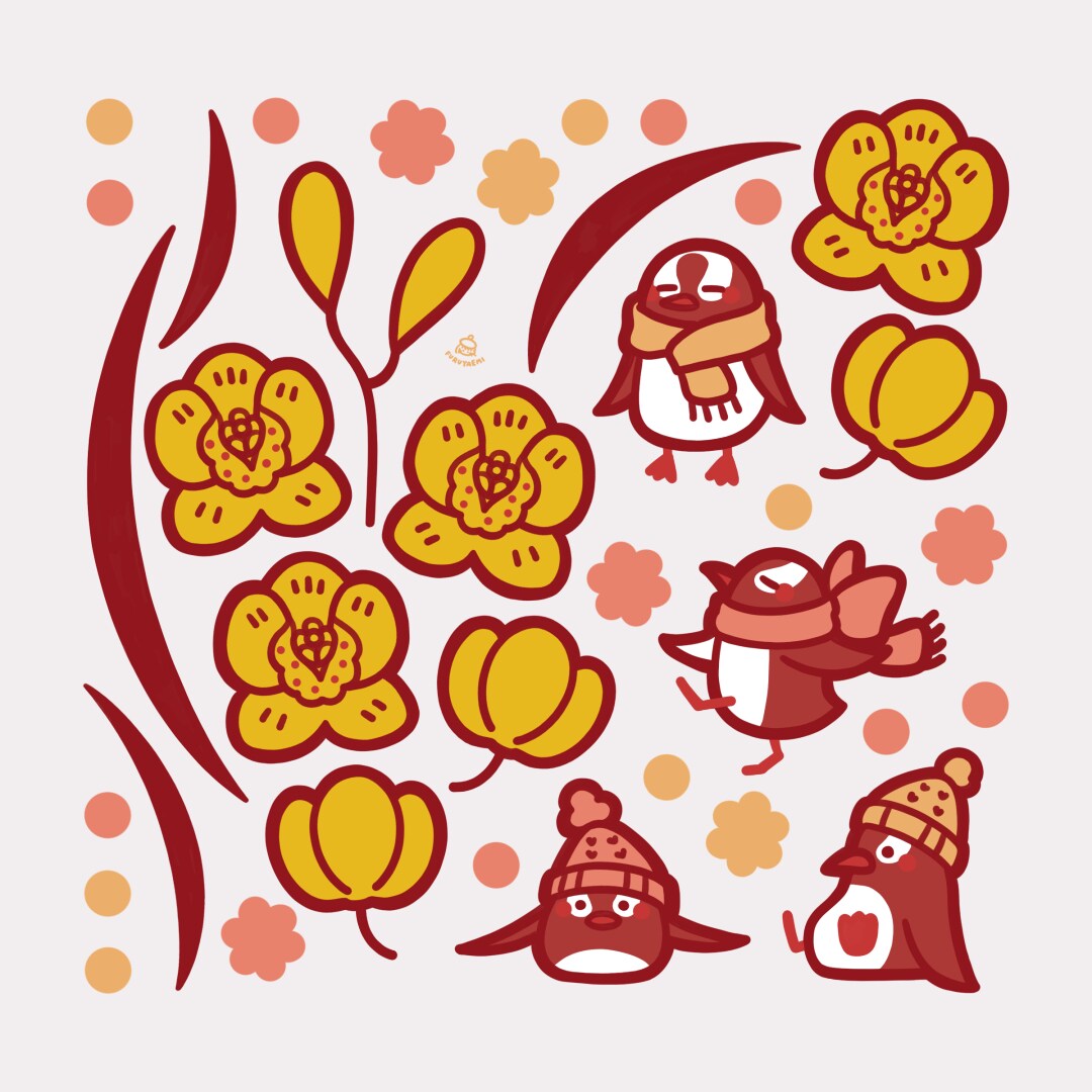 ポップで可愛い動物×○○イラストを描きます 花や食べ物などお好きな小物と組み合わせOK イメージ3