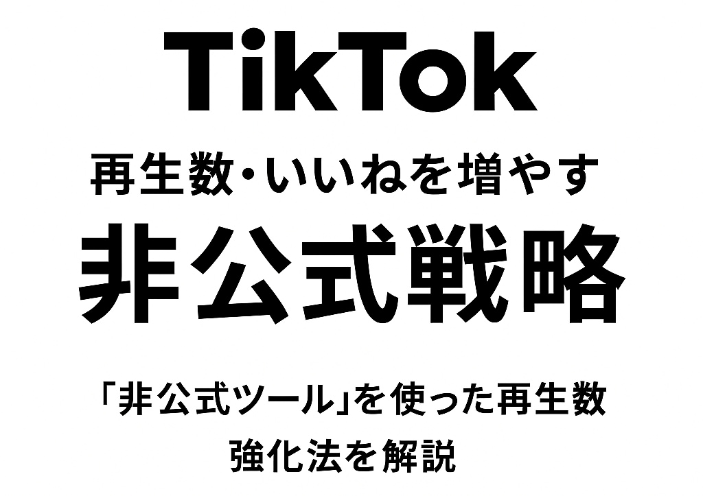 TikTokバズ演出の裏技教えます バズの裏側、業者の手法を完全解説 イメージ1