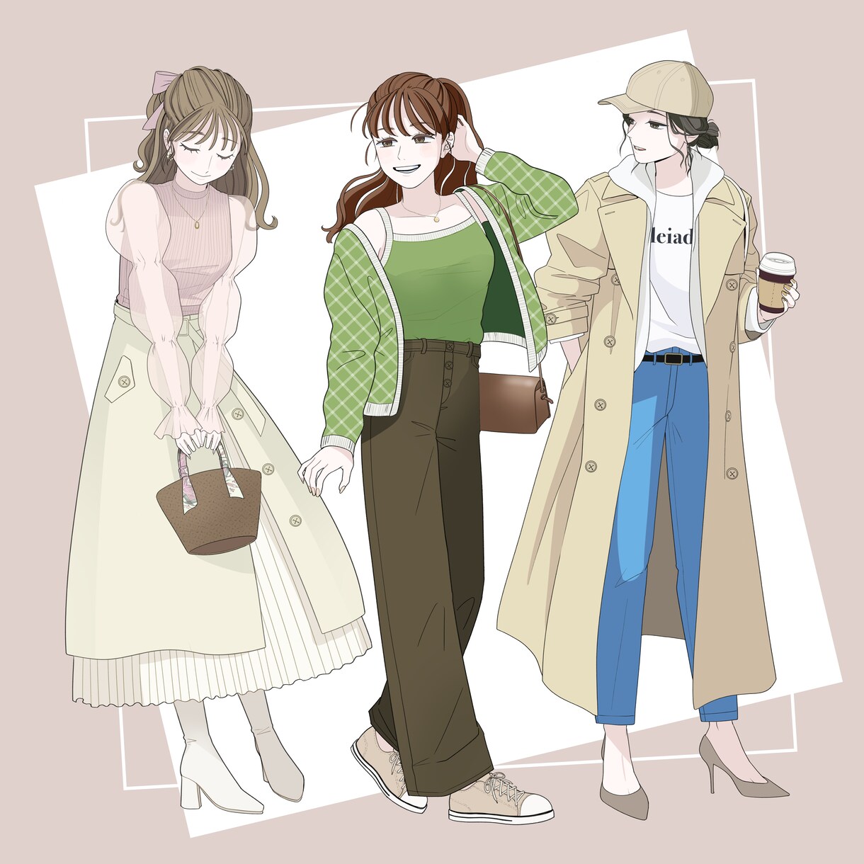 限定半額✿ 魅力的なファッションイラストを描きます フォロワー数23万人ファッションブログで連載中 イメージ2