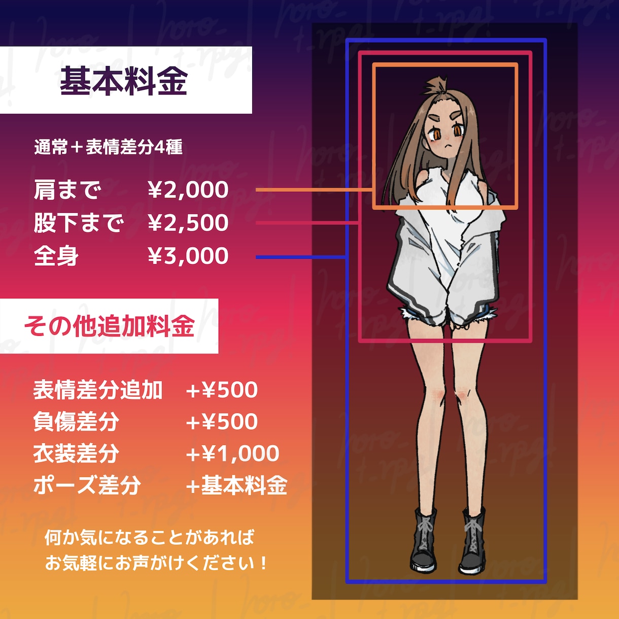 TRPGの立ち絵描きます 通過済みシナリオであれば秘匿に合わせた制作も可能です！ イメージ2