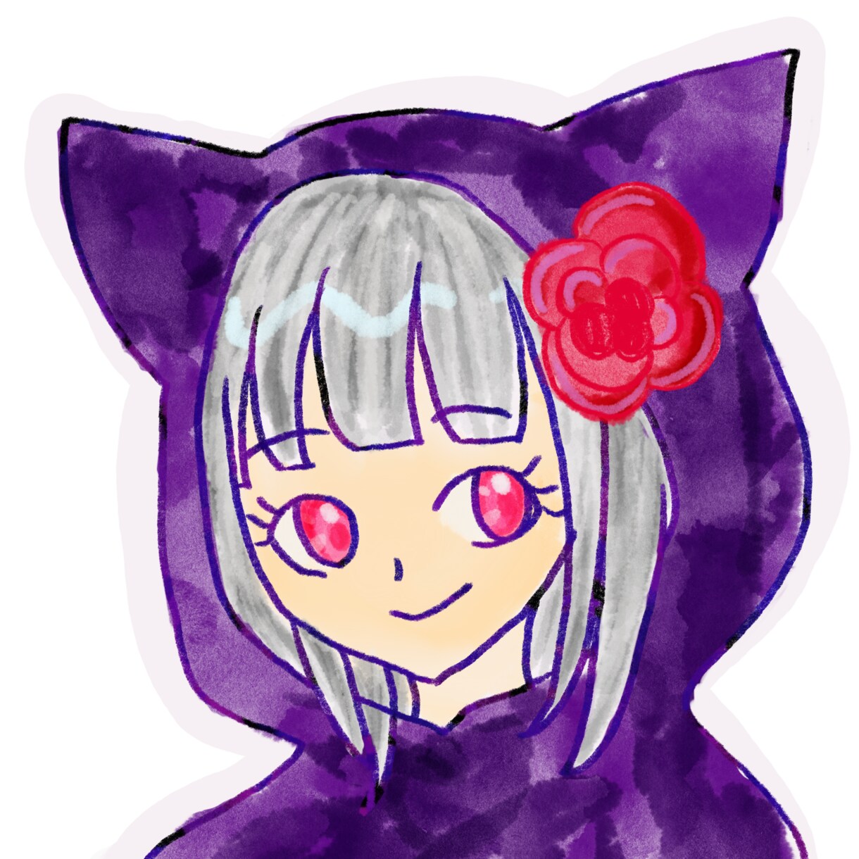緩めのアイコンイラスト描きます 背景透過で配信でも使えるようなアイコンイラスト制作します イメージ4