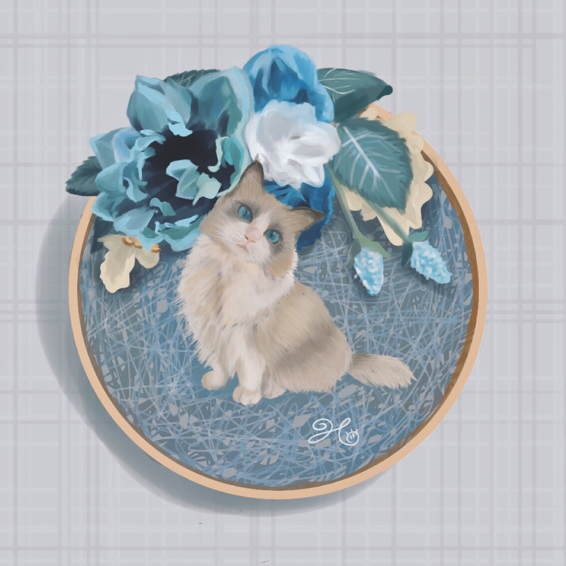 アイコンや記念イラストを制作します 写真や動画を元にリアルな動物の毛並みを表現するのが得意です イメージ5