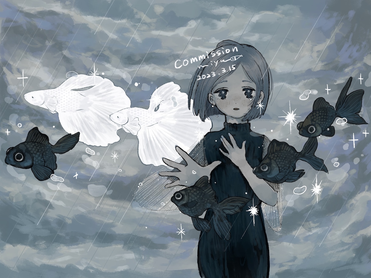 MV/歌ってみた動画用などの一枚絵を描きます 曲に込めたあなたの気持ちを伝えるお手伝い！ イメージ10
