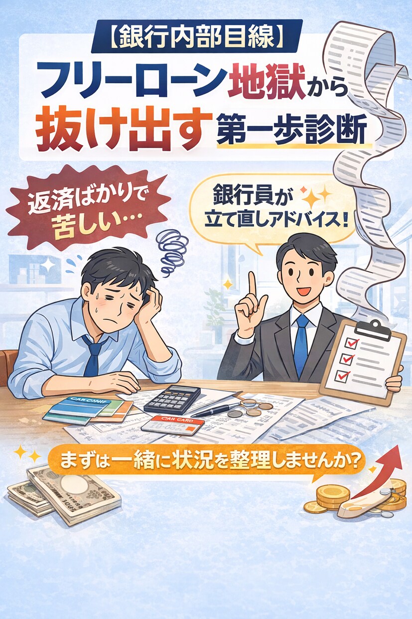 フリーローン地獄から抜け出す第一歩診断します 【銀行内部目線】フリーローン地獄から抜け出す第一歩診断 イメージ1