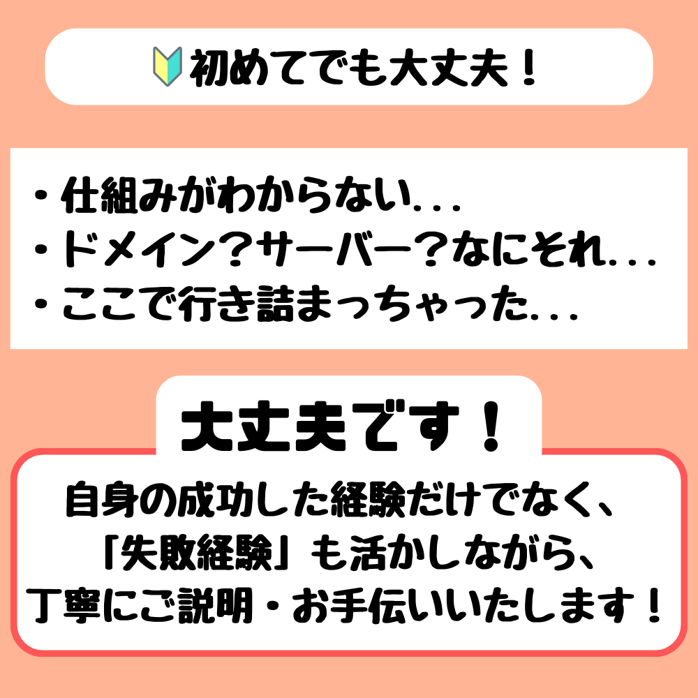 最短即日！WordPress設置までお手伝いします ドメインの相談からサーバーの相談まで幅広く承ります！ イメージ2