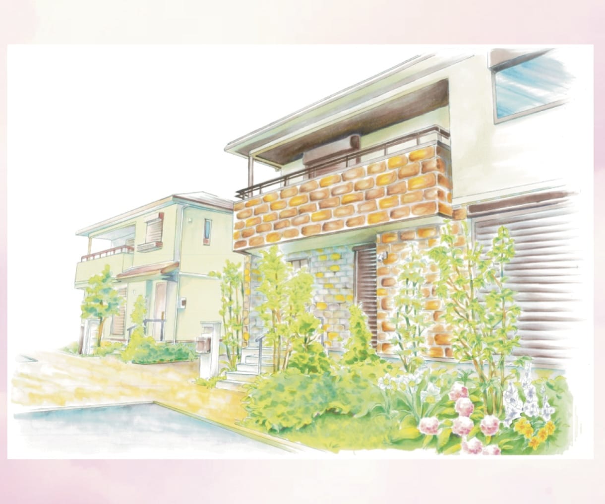 不動産・店舗の景観・背景画・風景イラスト作成します 建築や自然の絵をご要望のタッチで作画！室内屋内描写もお任せ！ イメージ4