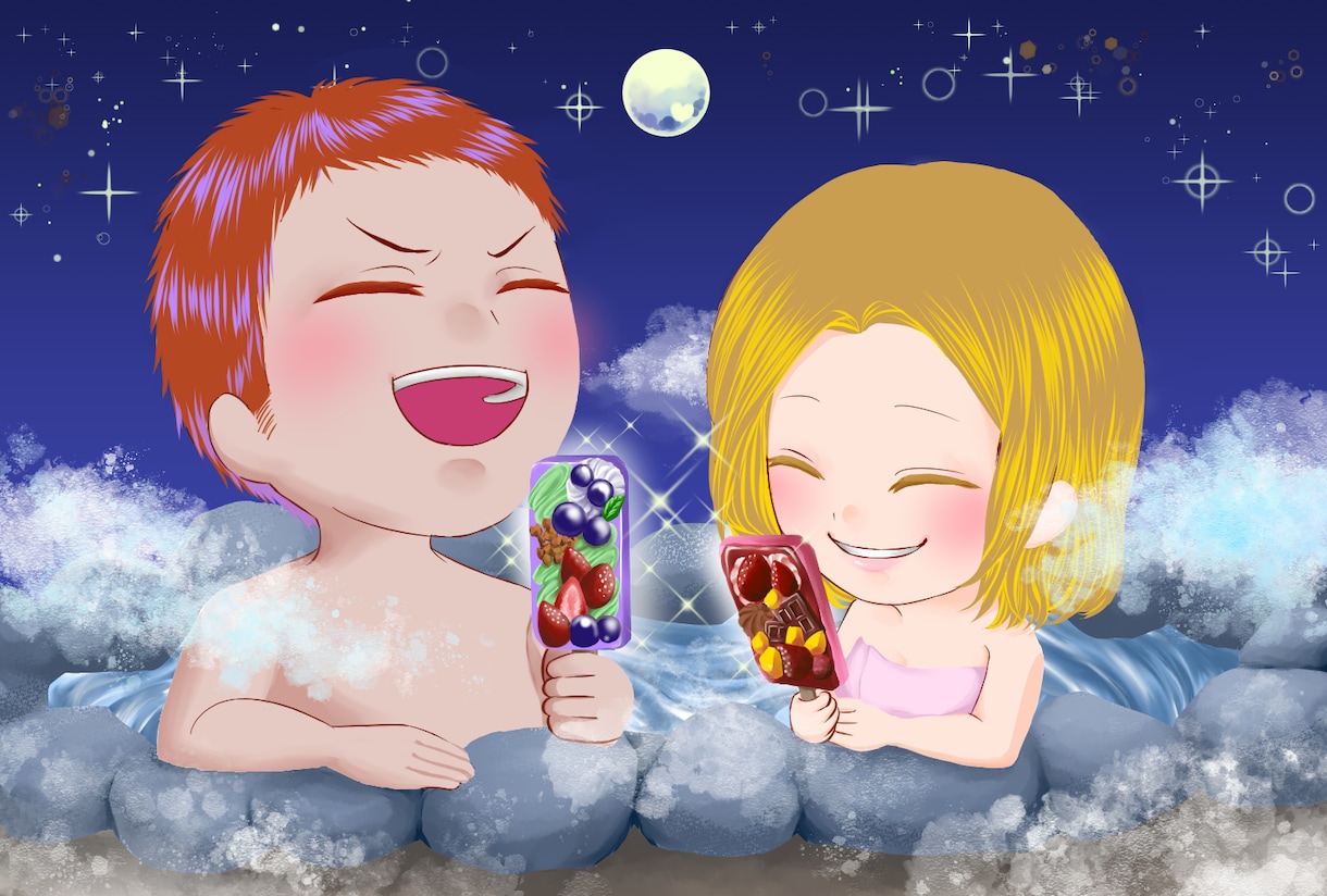 可愛い似顔絵とスイーツのイラストを描いてます 視覚も美味しい！癒やしの似顔絵をお届け♡ イメージ1