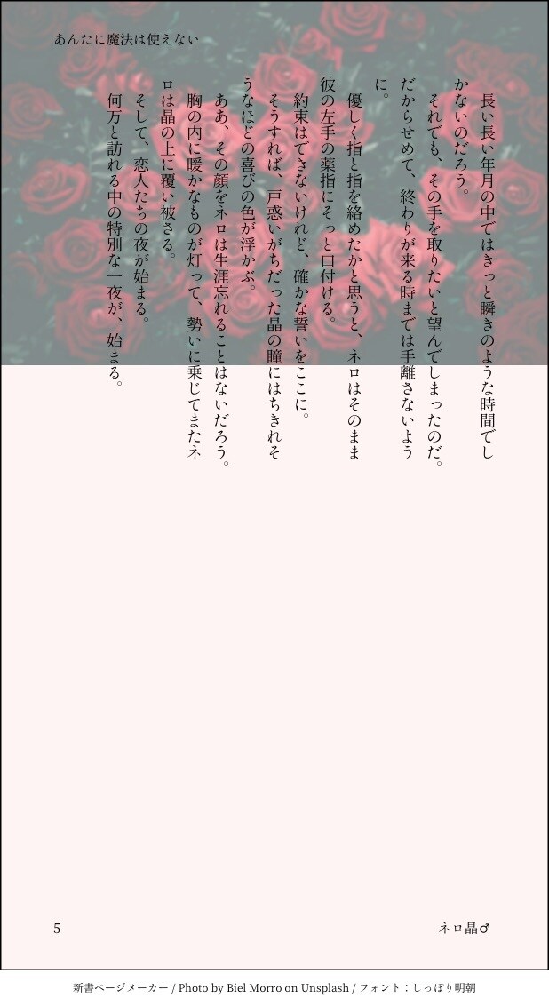 なんでも恋愛小説書きます BLGL男女カプなんでもありの恋愛小説&夢小説書きます！ イメージ6
