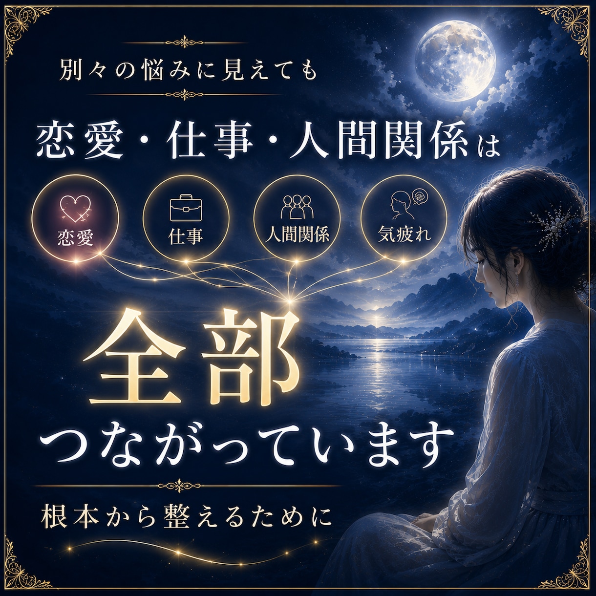 恋愛・仕事・人間関係の消耗の原因を霊視します 繰り返す苦しさの根を読み解き、心が軽くなる一歩を イメージ4