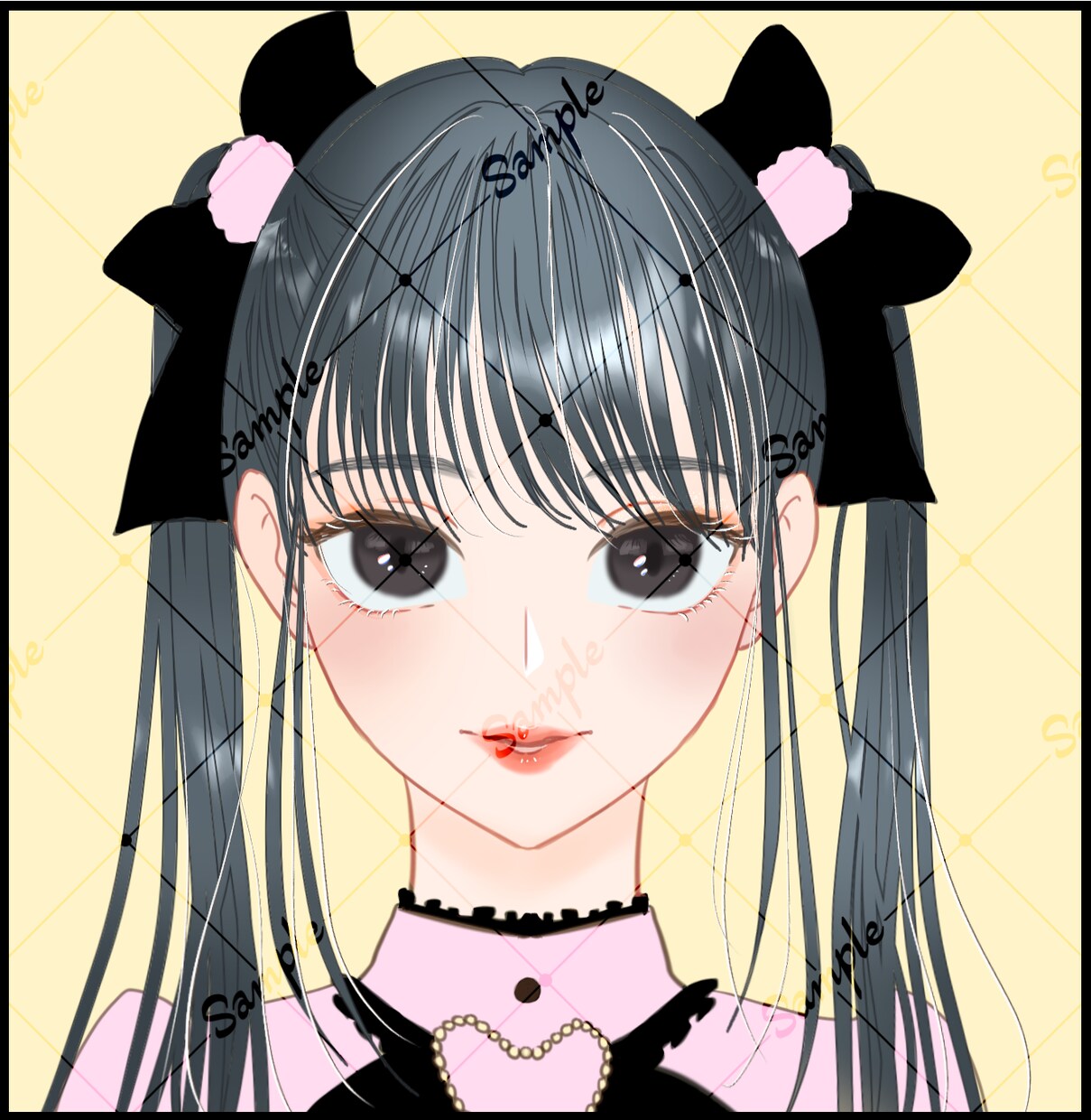 SNSアイコン向け⭐︎女の子のイラスト描きます シンプルだけど目を惹く可愛い女の子を描くことを目指してます✨ イメージ2