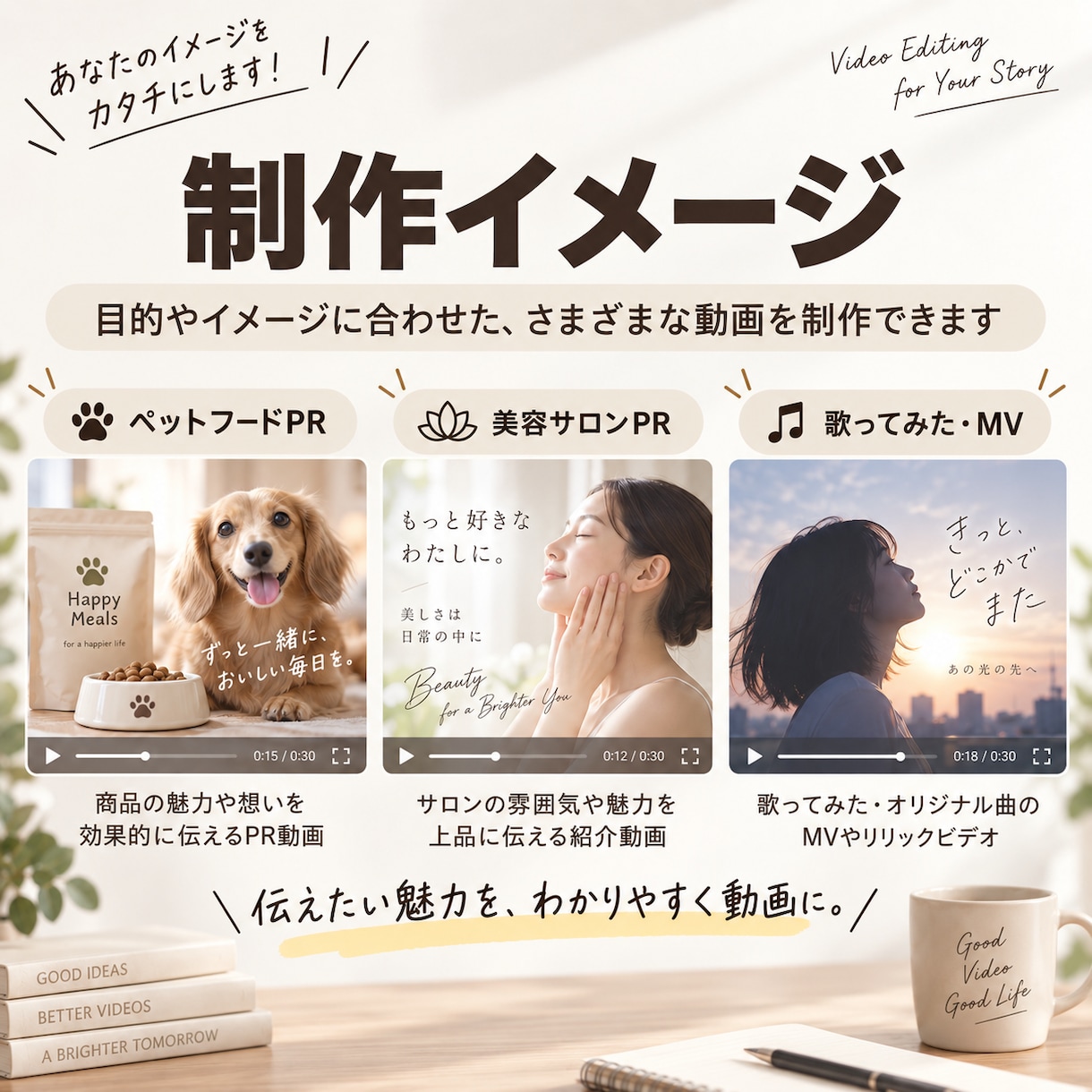 PR・SNS・MVの動画編集を承ります 先着3名様限定｜動画1本5,000円で制作します イメージ5