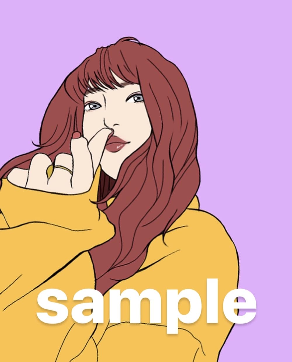 シンプルお洒落で好印象　アイコン・似顔絵制作します イラストで魅力アップ！アイコンやインテリア、プレゼントにも◎ イメージ4
