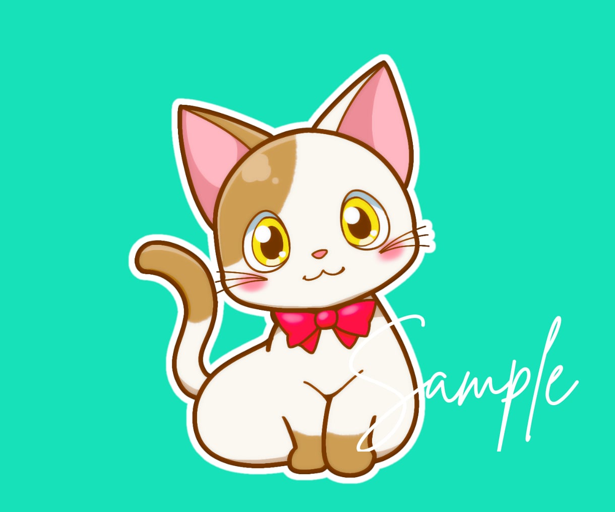 ゆるくてかわいい！猫ちゃんのイラストをお描きします アイコンやグッズにオススメ◎目を惹く可愛い猫のイラスト イメージ5