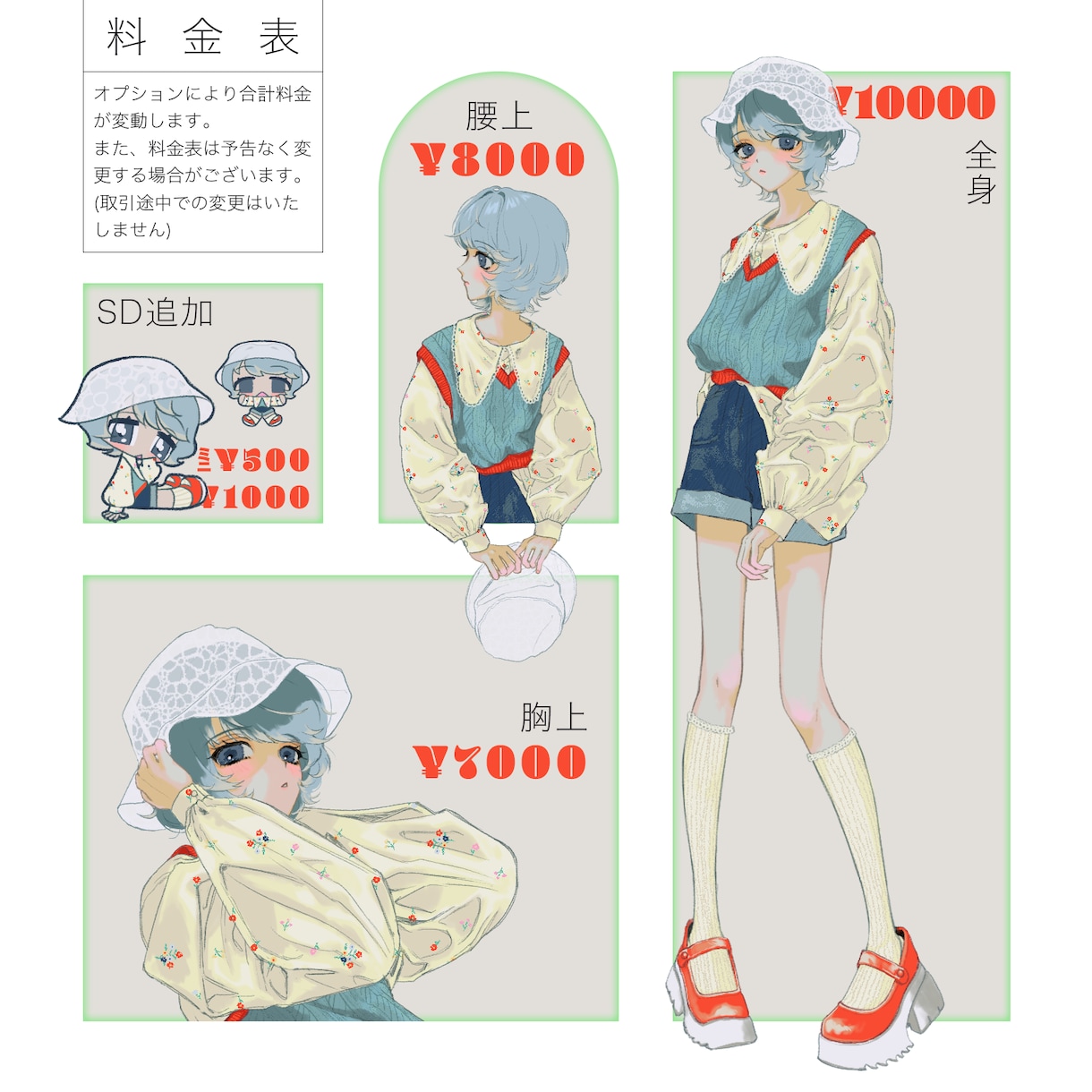 TRPG・その他ゲーム用キャラクター描きます イメージからのキャラメイクもお任せ下さい！ イメージ2