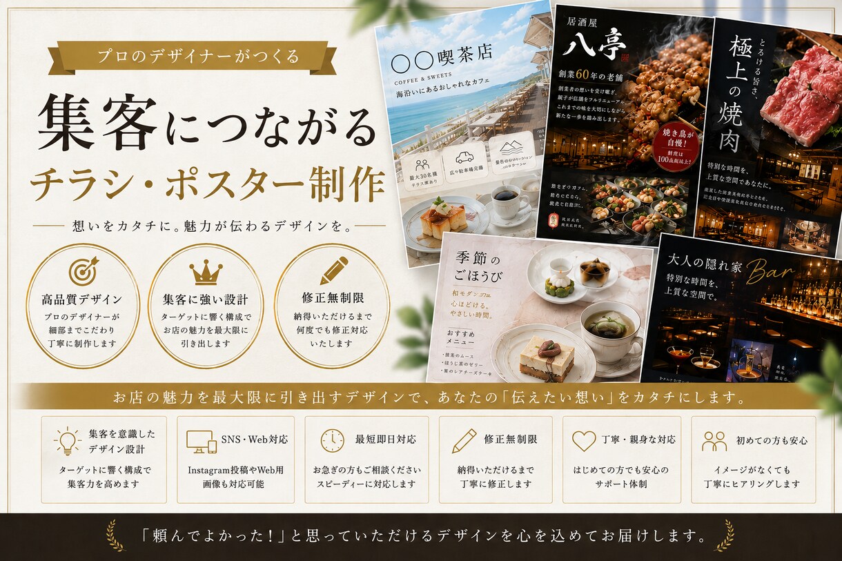 イベントや店舗の広告ポスターやデザイン作成致します ご希望に合わせデザイン作成致します！先着5名最安値で受付中！ イメージ1