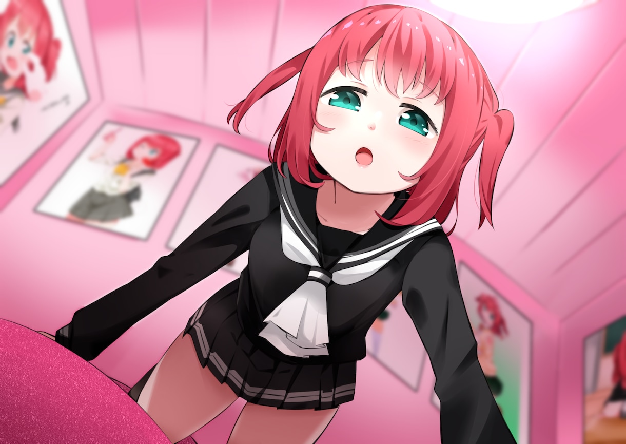女の子キャラの一枚絵、立ち絵、イラスト描きます 可愛い女の子描くよ！版権、オリジナル可能です！ イメージ7