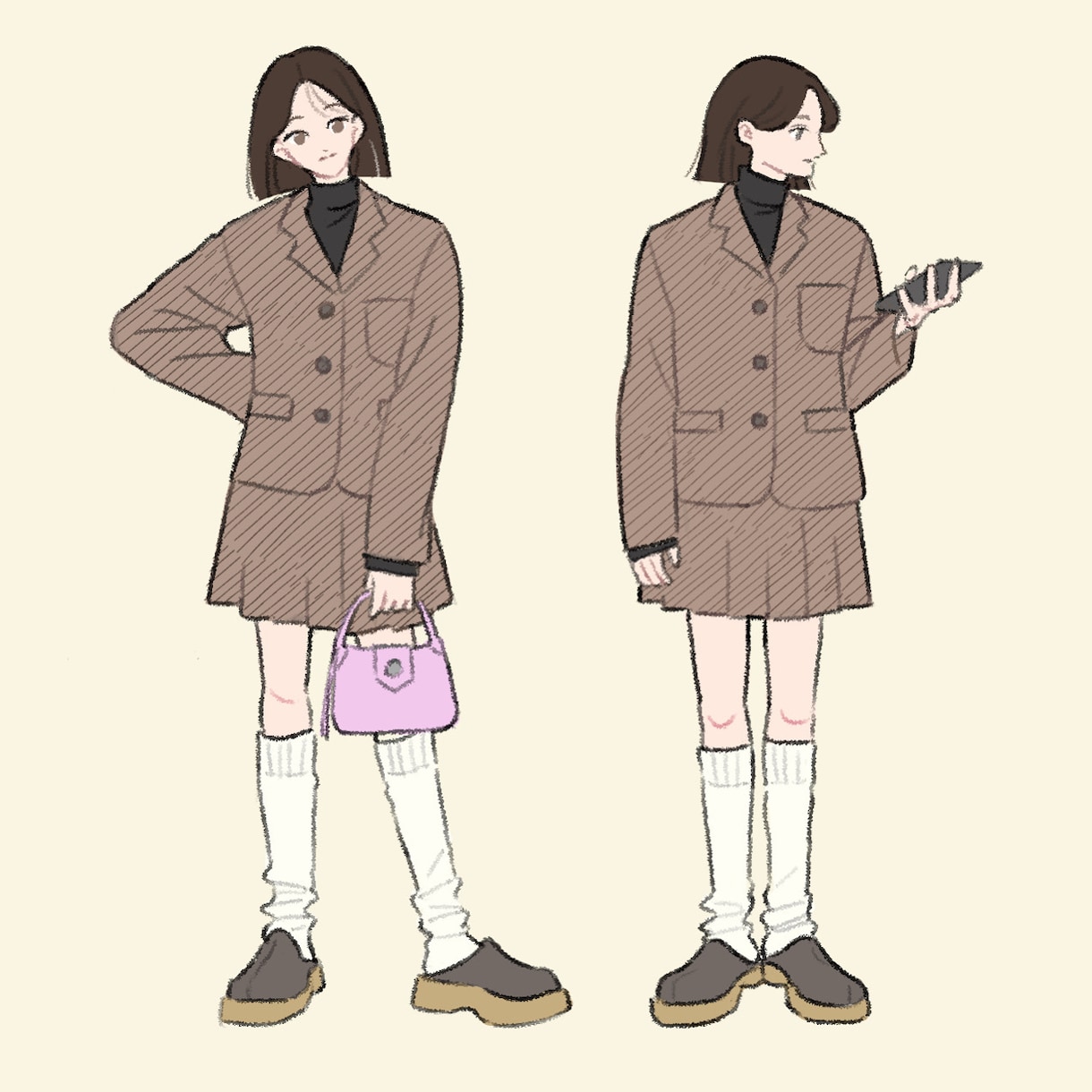 かわいくておしゃれなSNSアイコンを描きます 雰囲気をとらえるのが得意です。写真のみでおまかせでも◎ イメージ4