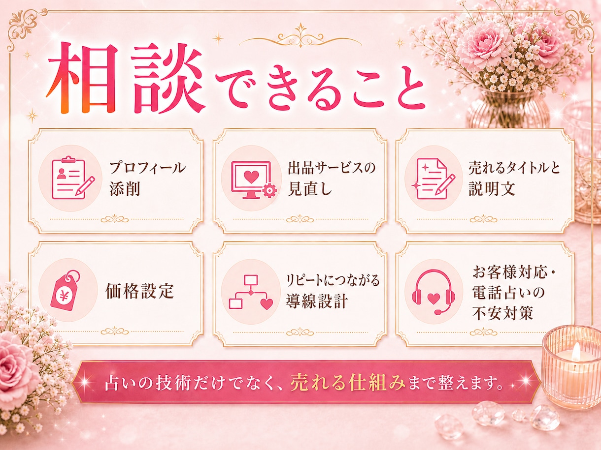 目指せ稼げる占い師！ゼロから丁寧にサポートします 未経験者・初心者も安心！具体的なノウハウや秘訣をお伝え！ イメージ6