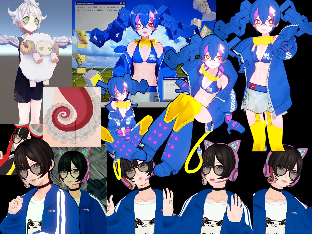 予算に優しい高品質Vtuber3Dモデル制作します 顔や細部の造形に自信あり・VRChatやゲームにも対応可能 イメージ3