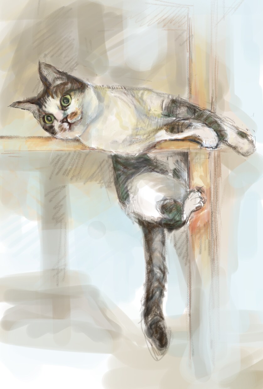 猫さん犬さんの写真から絵にします あなたのかわいいペットを絵にしませんか？ イメージ3
